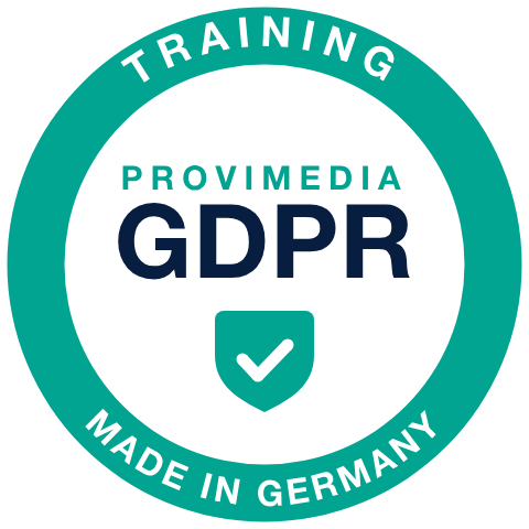 Provimedia seal: GDPR training – Made in Germany