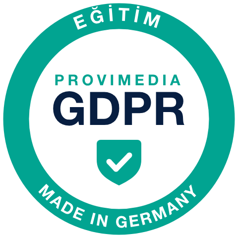 Provimedia mührü: GDPR eğitimi – Made in Germany
