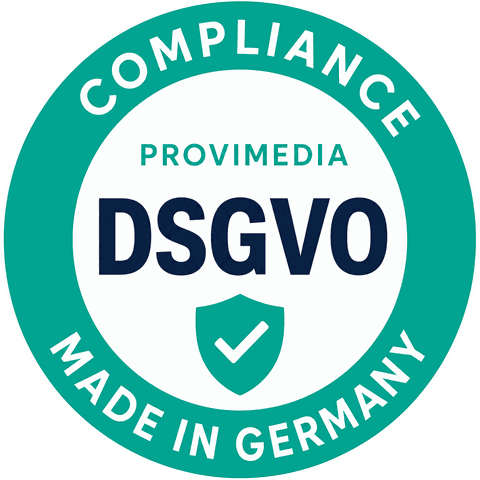 Provimedia Compliance-Siegel: DSGVO — Made in Germany