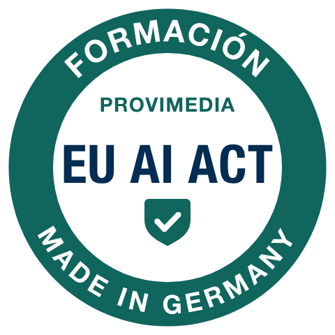 Sello Provimedia: EU AI Act – Made in Germany