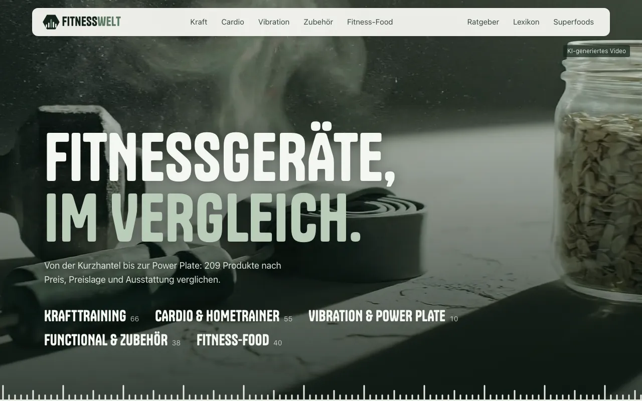 fitnesswelt.de — Desktop