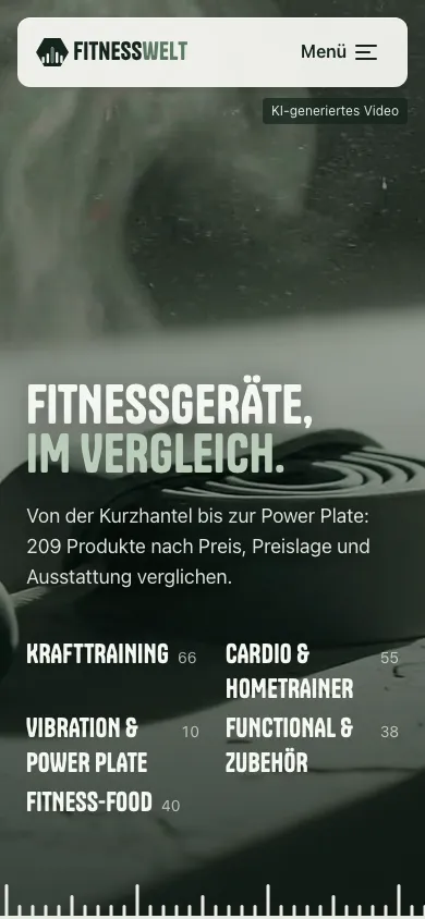 fitnesswelt.de — Mobile