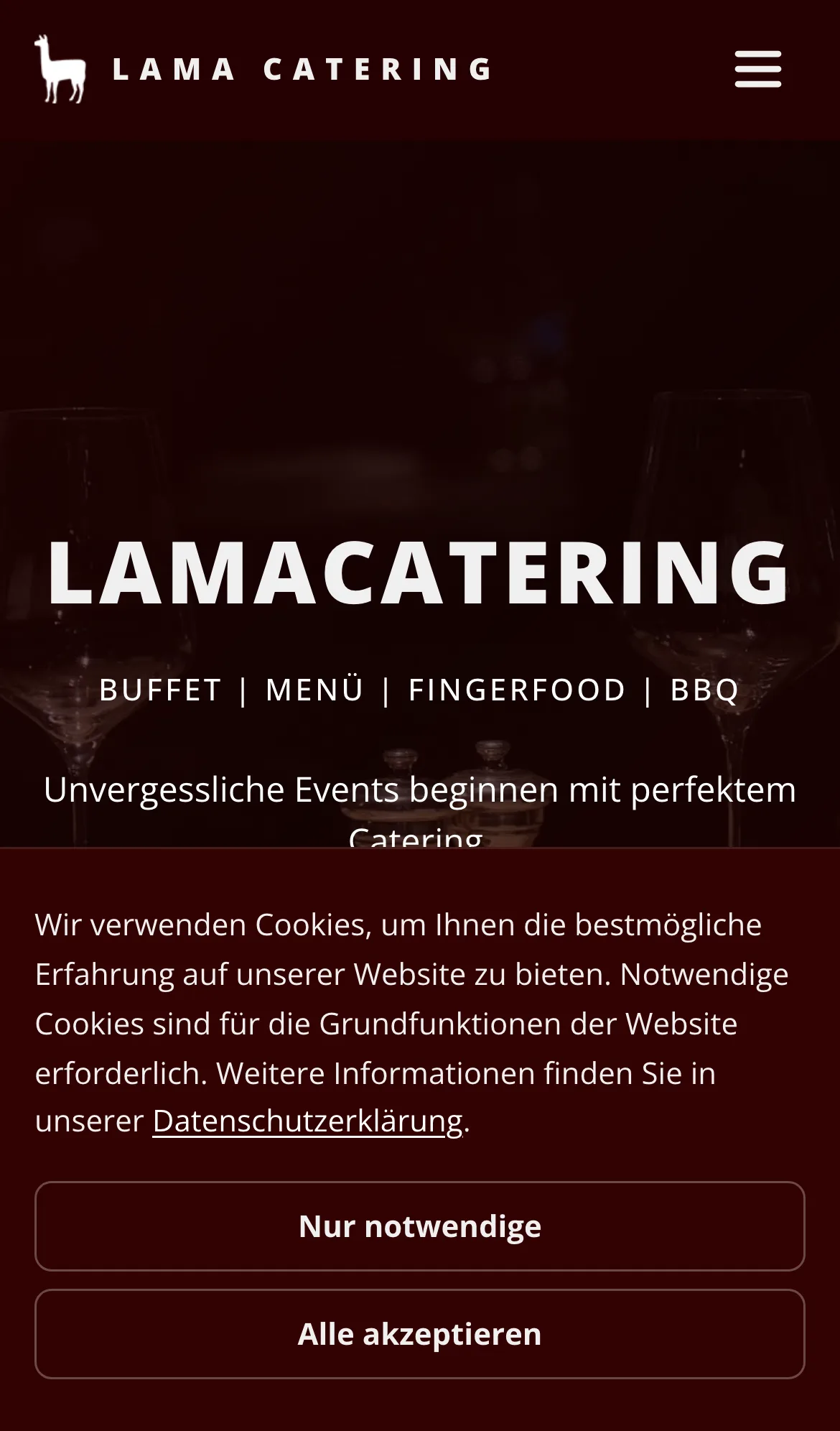 LamaCatering — Mobile