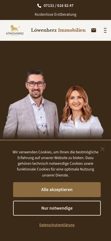 Löwenherz Immobilien — Mobile