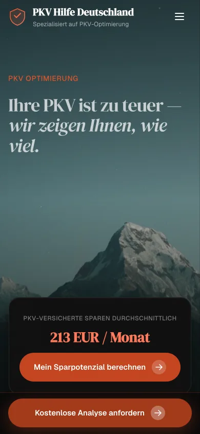 PKV Hilfe Deutschland — Mobile