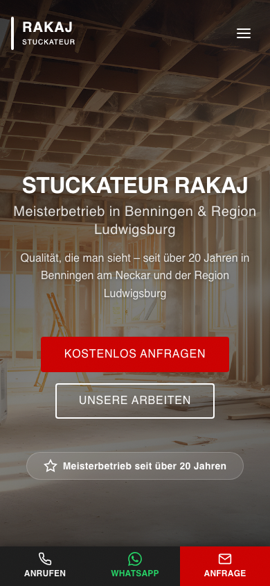 Stuckateur Rakaj — Mobile