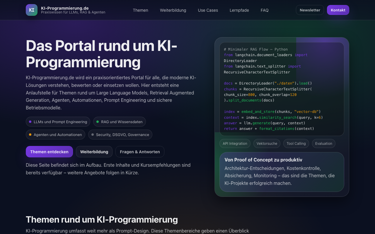 KI Programmierung 2025