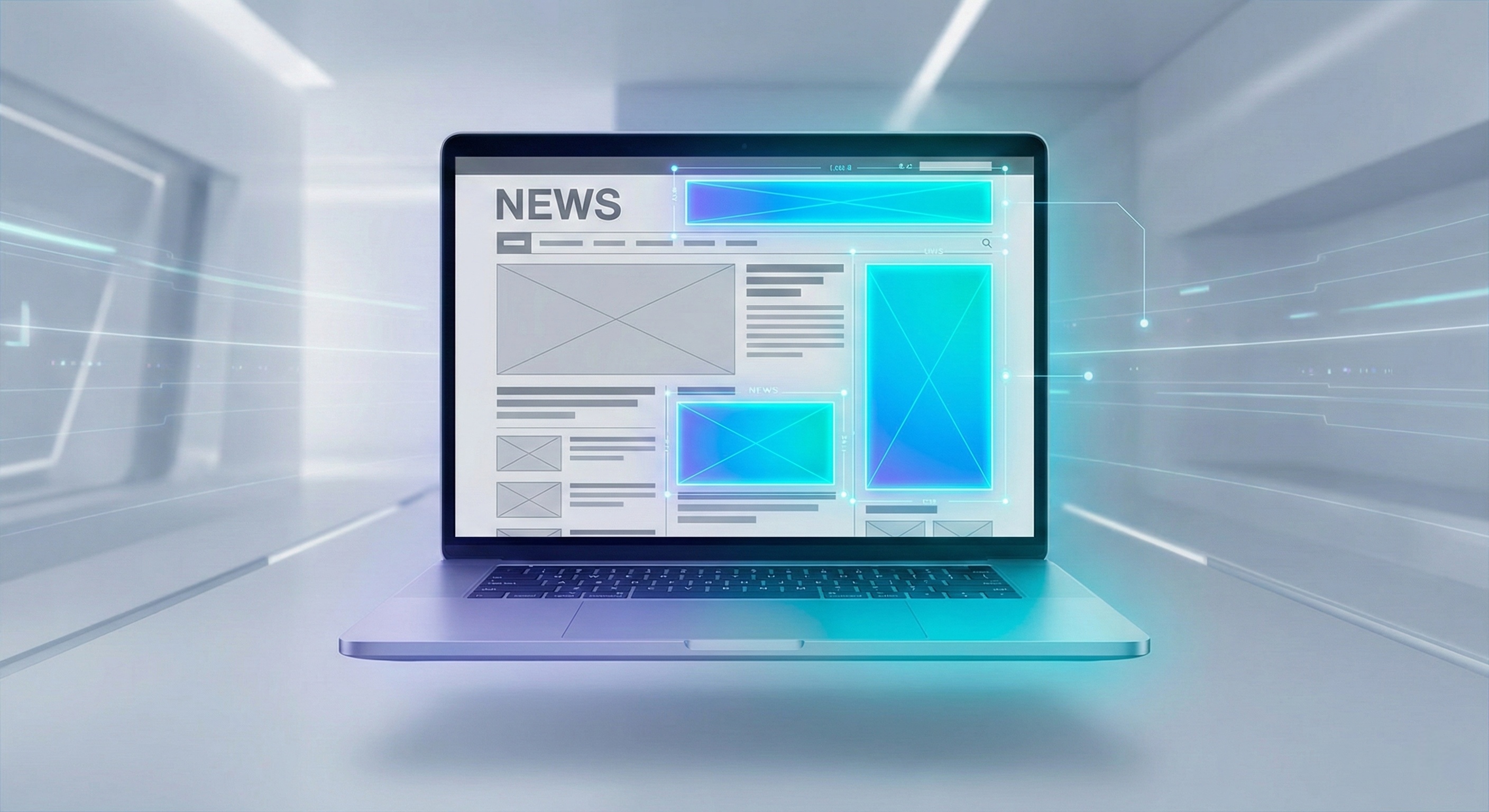 Bannerwerbung: Professionelles Display Advertising Dashboard in modernem Büro