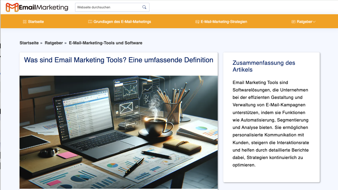 E-Mail Marketing Finden