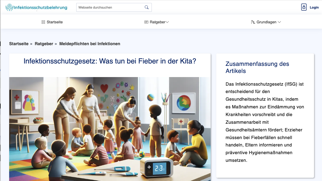 Infektionsschutzbelehrung