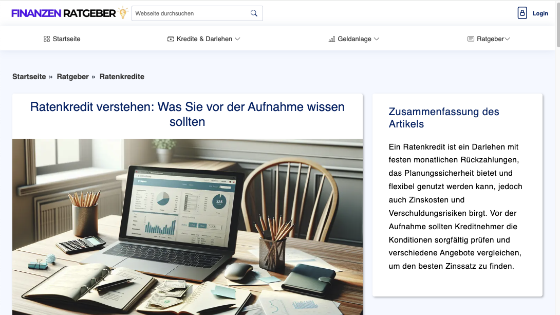 Finanzen Ratgeber