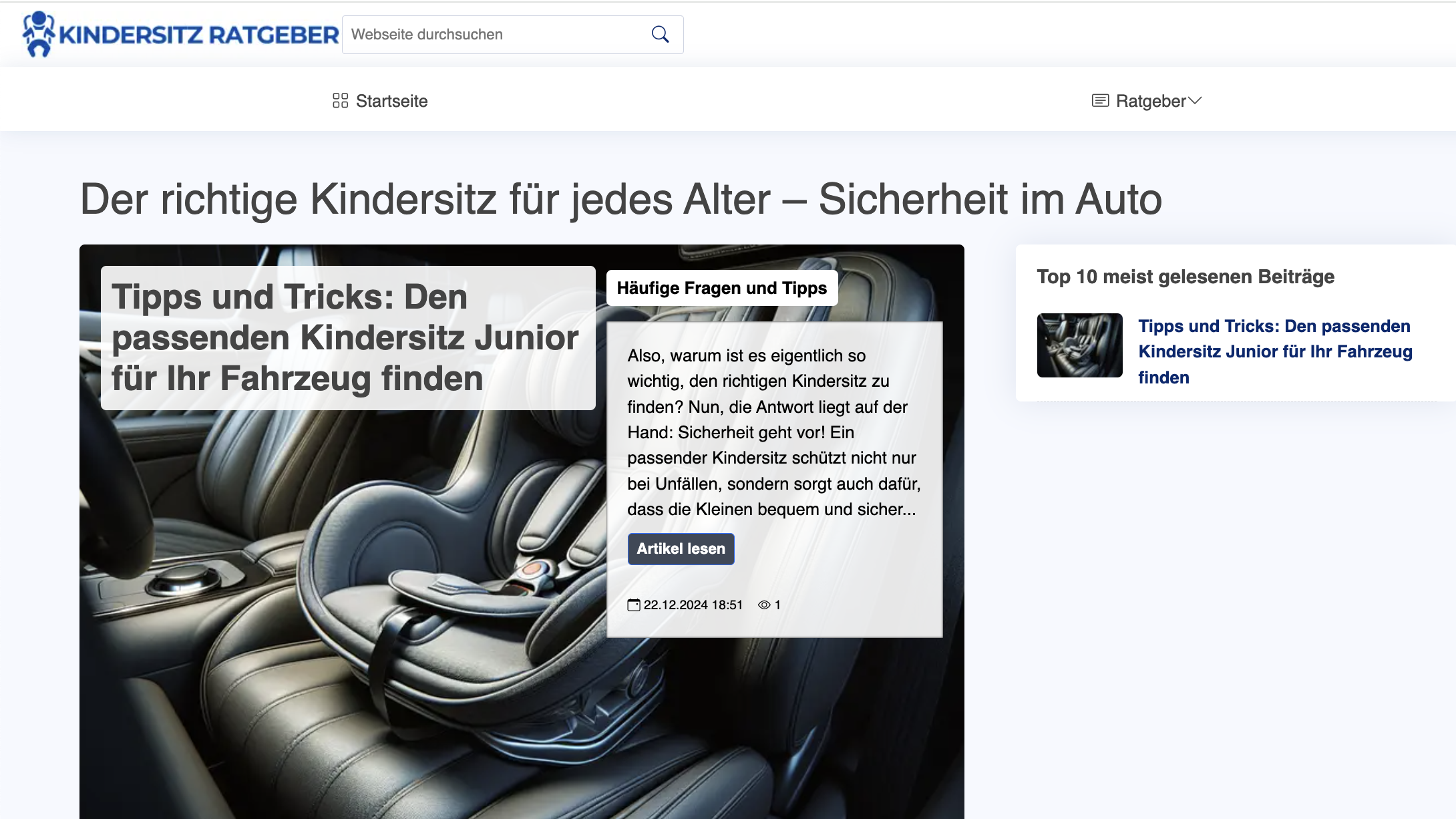 Kindersitz Auto