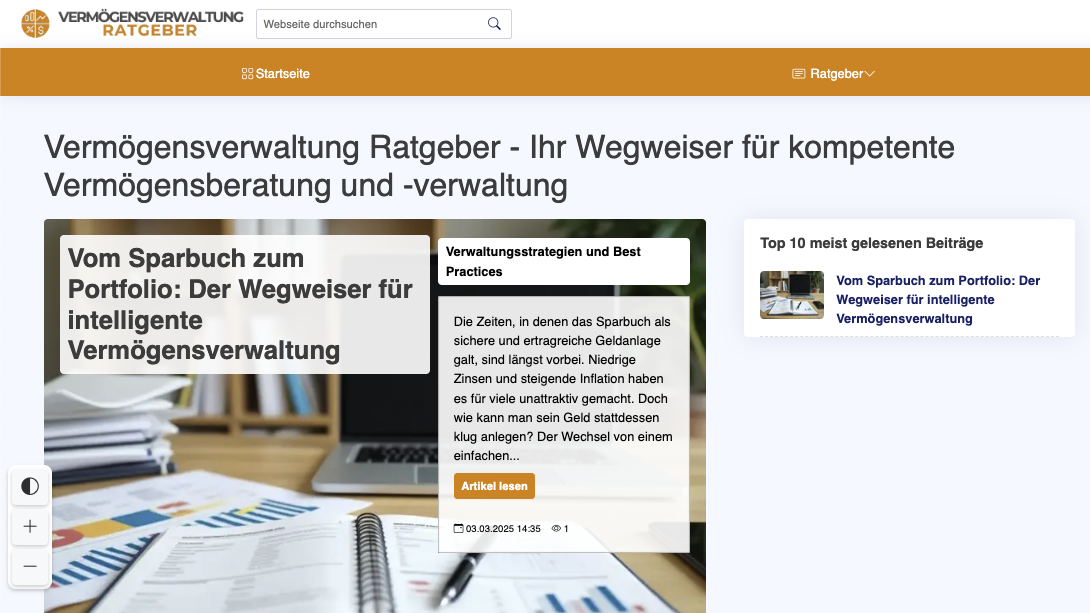 Vermögensverwaltung Ratgeber