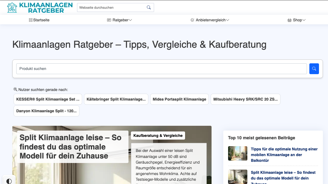 Klimaanlagen Ratgeber