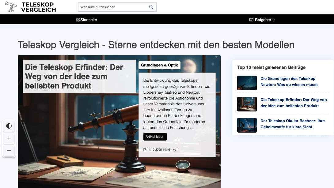 Teleskop Vergleich