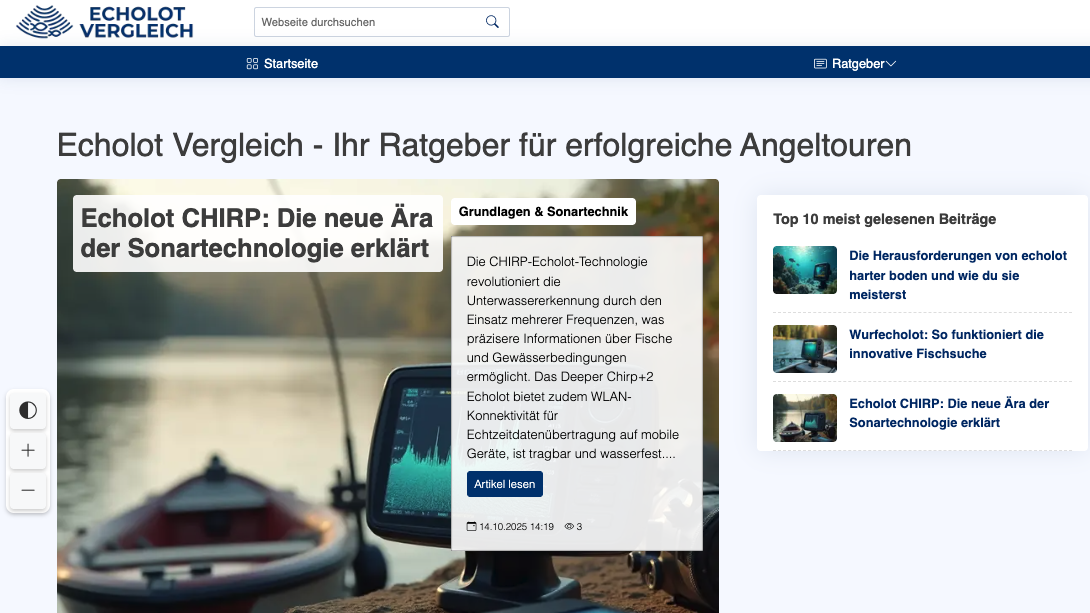 Echolot Vergleich