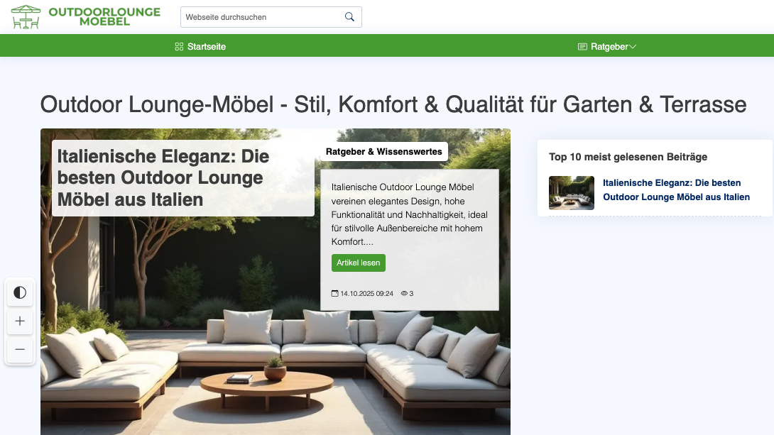 Outdoor Lounge-Möbel