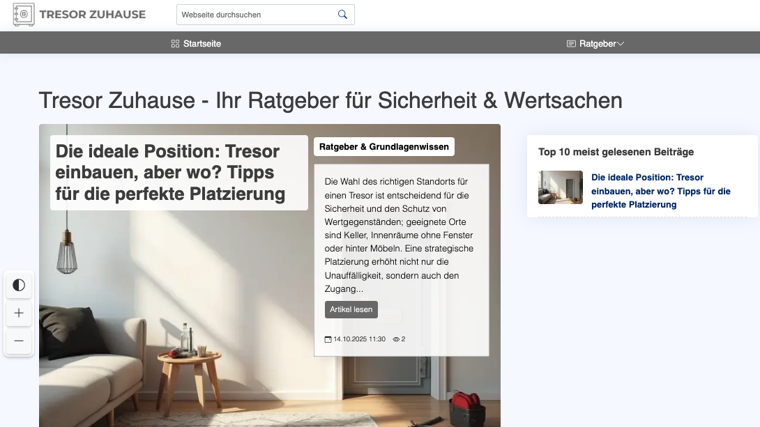 Tresor Zuhause