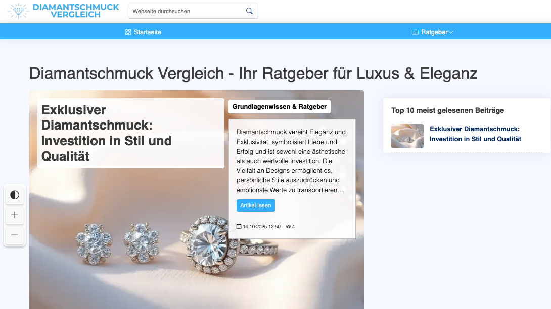 Diamantschmuck Vergleich